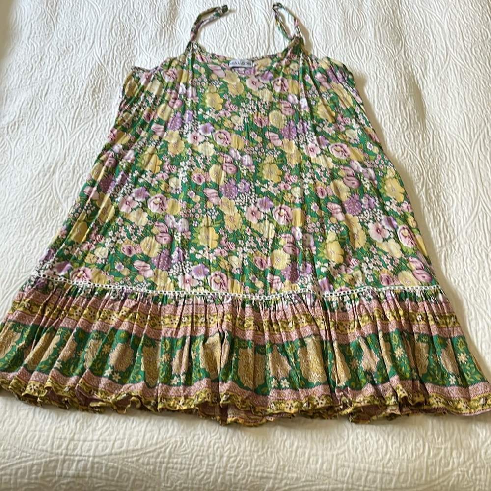 Sea Lustre Day Tripper floral print dress with adjustable straps, size M/L